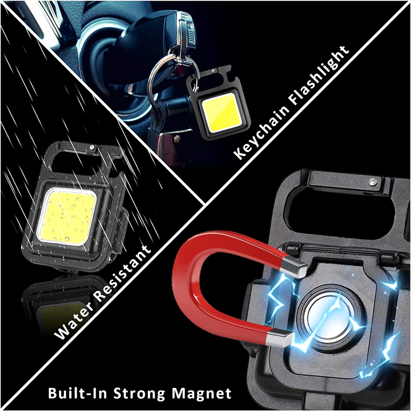 Porte-clés Lampe torche Multifonctions 
