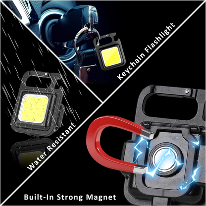 Porte-clés Lampe torche Multifonctions 