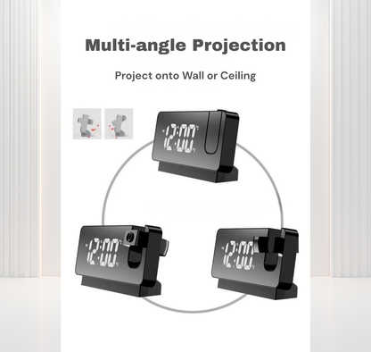 Horloge avec projection LED